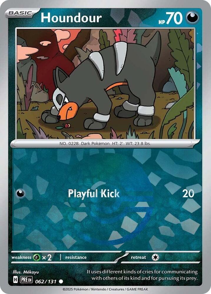 Houndour (062/131) (Poke Ball Pattern) [Scarlet & Violet: Prismatic Evolutions] | Good Games Cannington