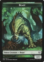 Beast // Saproling Double-Sided Token [Zendikar Rising Commander Tokens] | Good Games Cannington