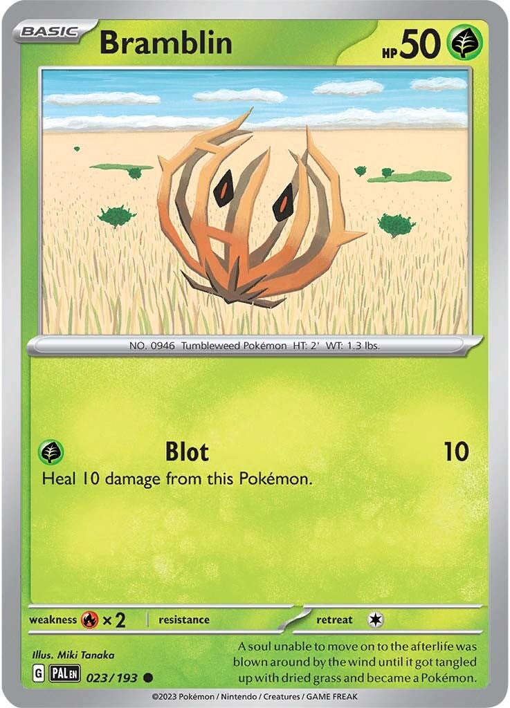 Bramblin (023/193) [Scarlet & Violet: Paldea Evolved] | Good Games Cannington