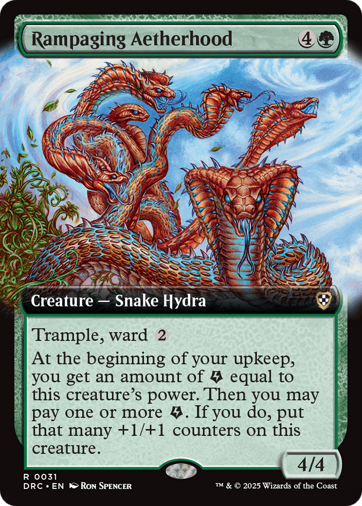 Rampaging Aetherhood (Extended Art) [Aetherdrift Commander] | Good Games Cannington