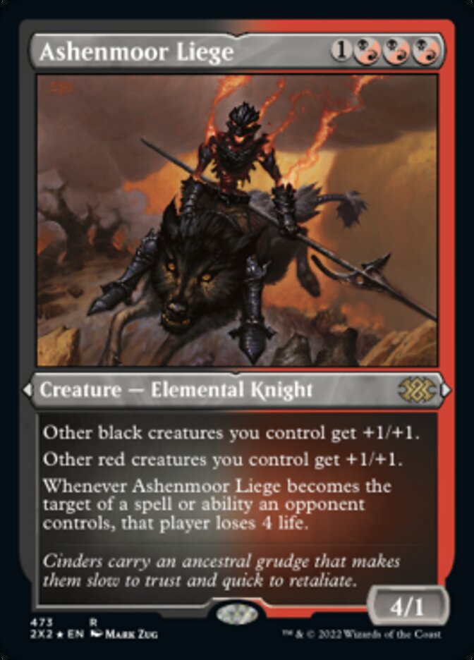 Ashenmoor Liege (Foil Etched) [Double Masters 2022] | Good Games Cannington