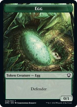 Snake // Egg Double-Sided Token [Dominaria United Commander Tokens] | Good Games Cannington