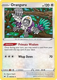 Oranguru (148/202) (Theme Deck Exclusive) [Sword & Shield: Base Set] | Good Games Cannington