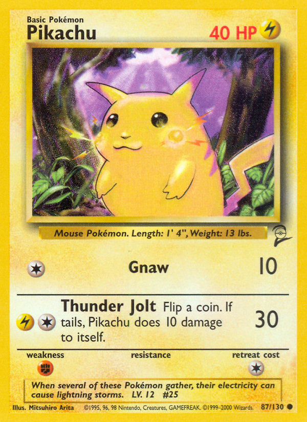 Pikachu (87/130) [Base Set 2] | Good Games Cannington
