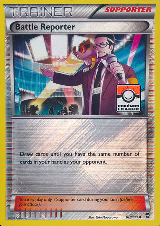 Battle Reporter (88/111) (League Promo) [XY: Furious Fists] | Good Games Cannington