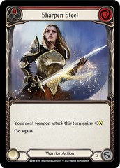 Sharpen Steel (Red) [U-WTR141] (Welcome to Rathe Unlimited)  Unlimited Rainbow Foil | Good Games Cannington