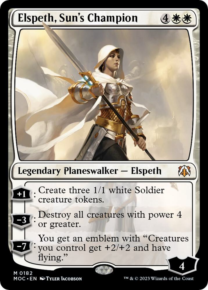 Elspeth, Sun's Champion 182/444 (Commander: March of the Machine)  | Good Games Cannington