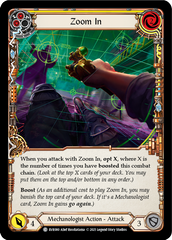 Zoom In (Yellow) [EVR080] (Everfest)  1st Edition Normal | Good Games Cannington