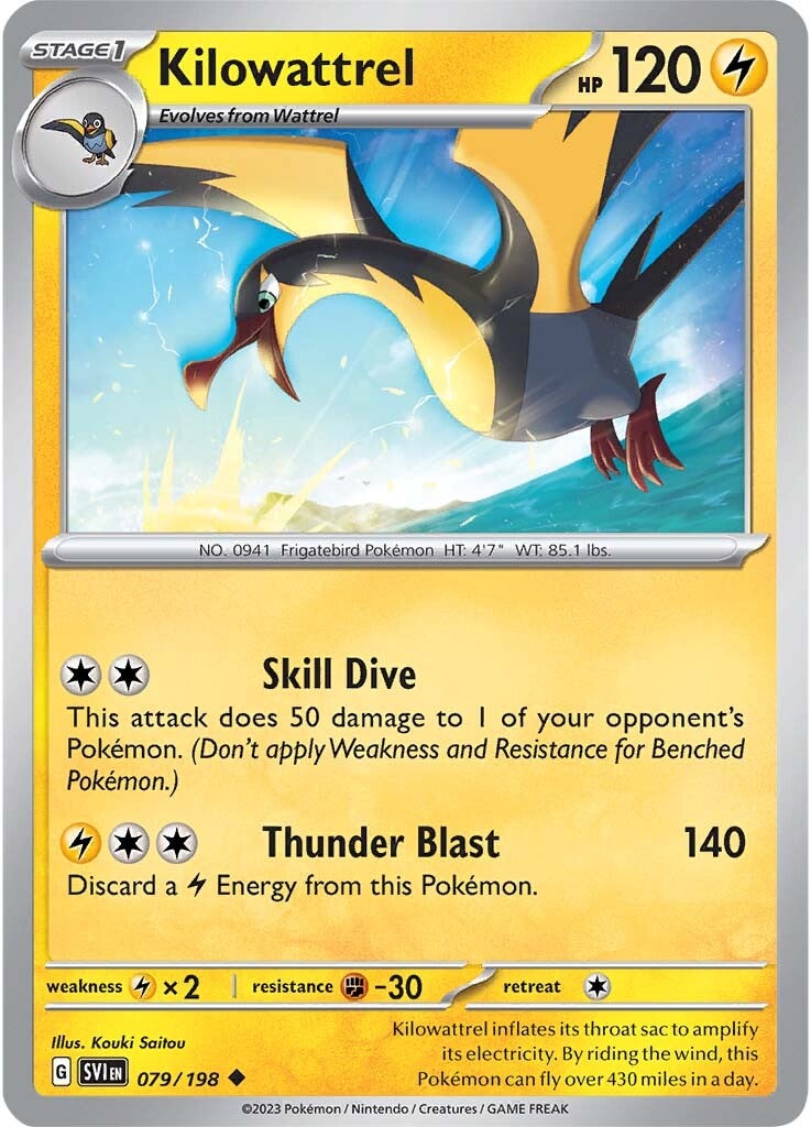 Kilowattrel (079/198) [Scarlet & Violet: Base Set] | Good Games Cannington