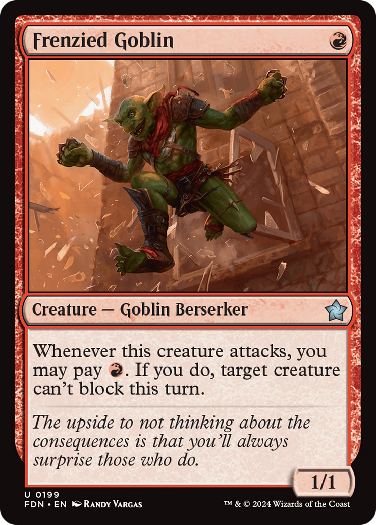 Frenzied Goblin [Foundations] | Good Games Cannington