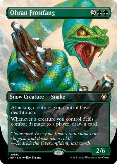 Ohran Frostfang 650/451 (Commander Masters)  - Borderless | Good Games Cannington