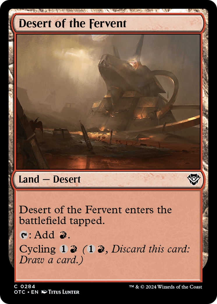 Desert of the Fervent [Outlaws of Thunder Junction Commander] | Good Games Cannington
