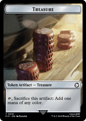 Thopter // Treasure (0018) Double-Sided Token [Fallout Tokens] | Good Games Cannington