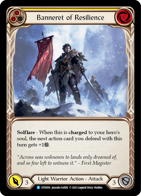 Banneret of Resilience [DTD054] (Dusk Till Dawn)  Rainbow Foil | Good Games Cannington