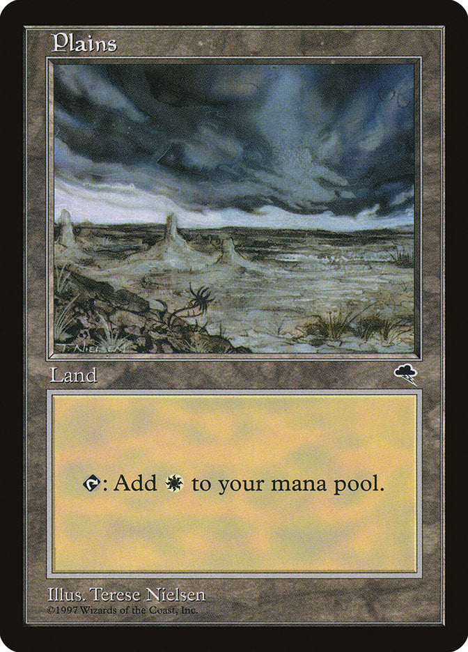 Plains (White Signature) [Tempest] | Good Games Cannington