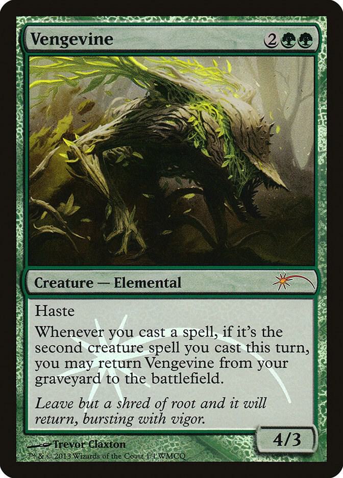 Vengevine 1 (WMCQ Promo Cards)  - Foil | Good Games Cannington