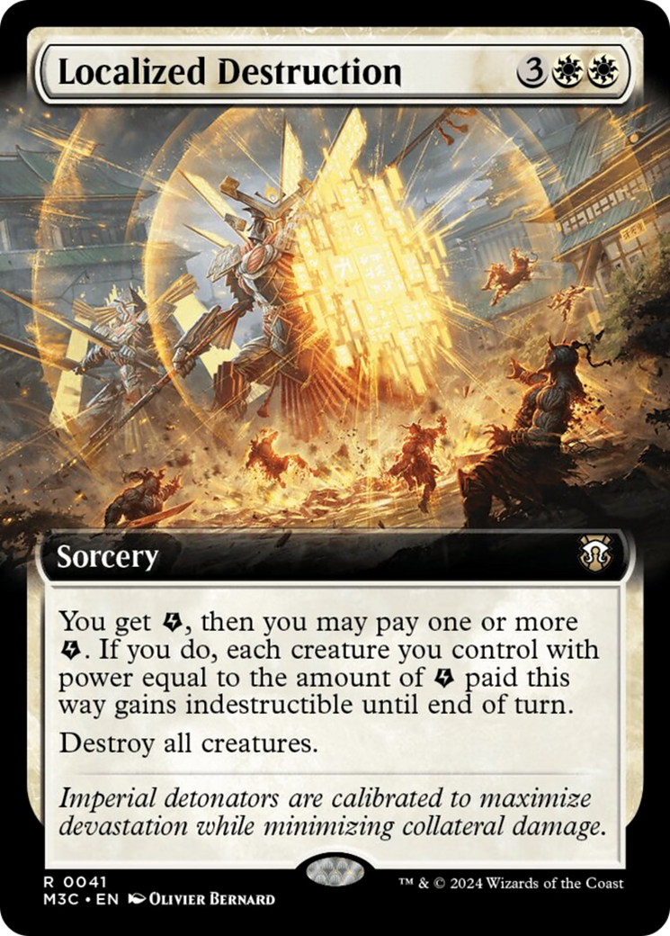 Localized Destruction (Extended Art) (Ripple Foil) [Modern Horizons 3 Commander] | Good Games Cannington