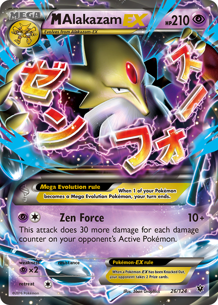 M Alakazam EX (26/124) [XY: Fates Collide] | Good Games Cannington