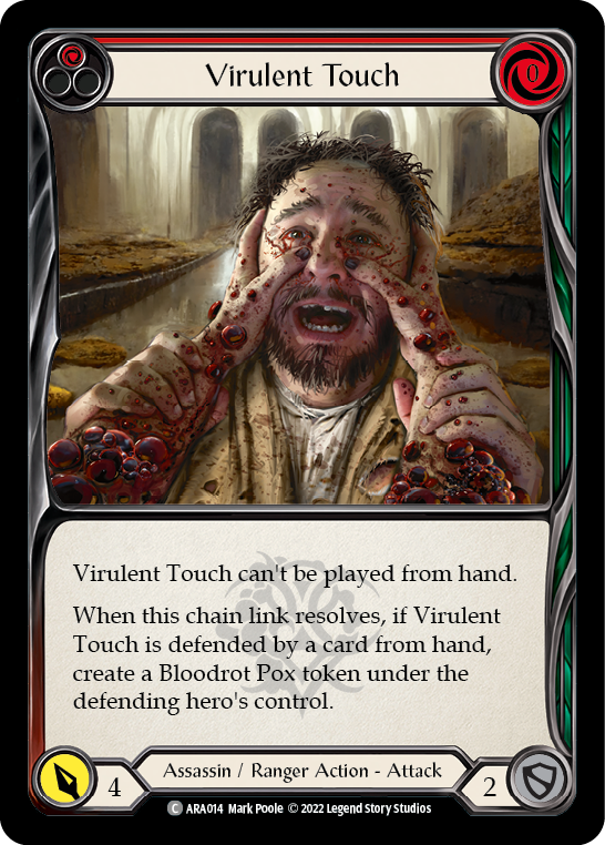 Virulent Touch (Red) [ARA014] (Outsiders Arakni Blitz Deck) | Good Games Cannington