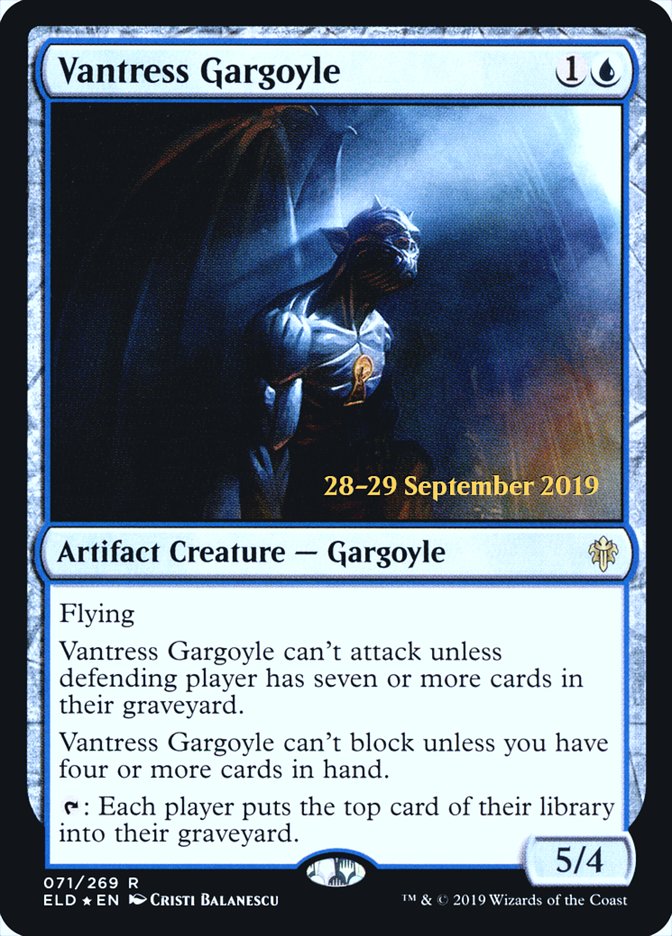 Vantress Gargoyle [Throne of Eldraine Prerelease Promos] | Good Games Cannington