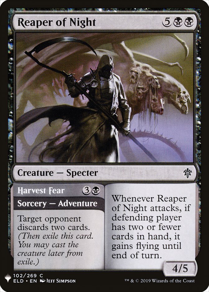 Reaper of Night // Harvest Fear [Mystery Booster] | Good Games Cannington