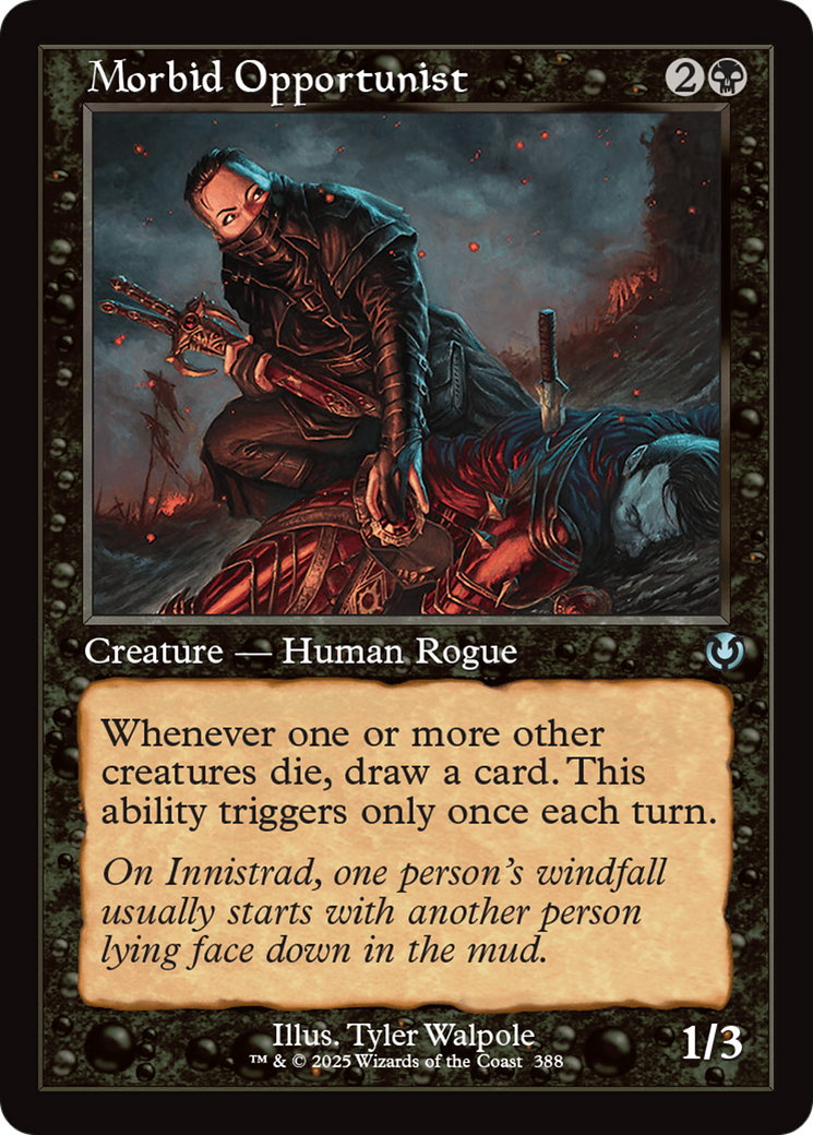 Morbid Opportunist (Retro Frame) [Innistrad Remastered] | Good Games Cannington