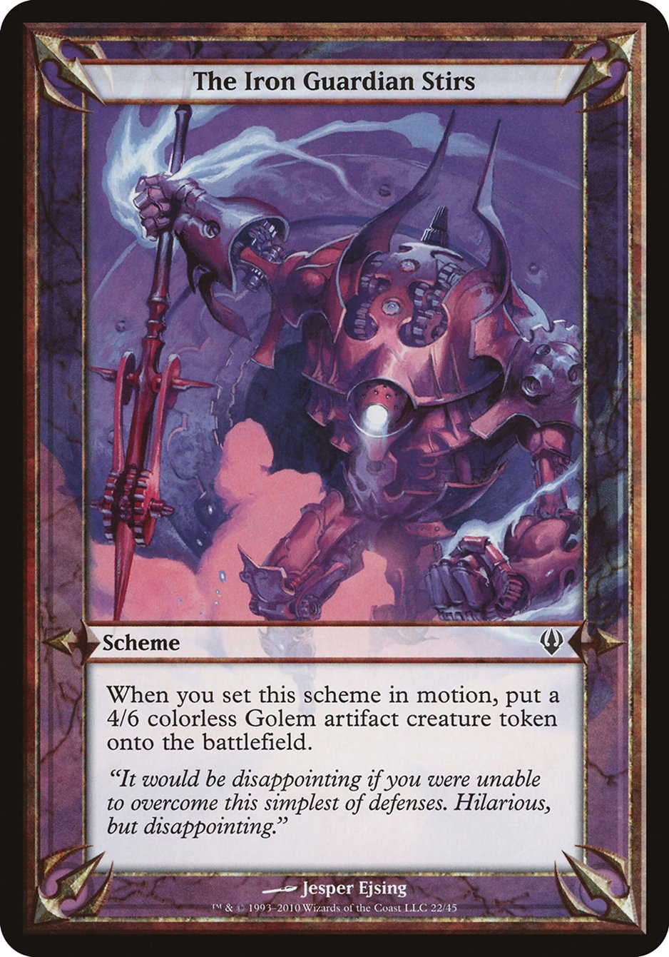 The Iron Guardian Stirs (Schemes) [Archenemy Schemes] | Good Games Cannington