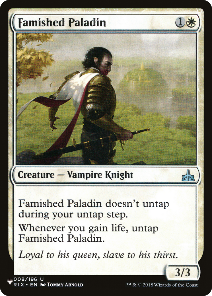 Famished Paladin [The List] | Good Games Cannington