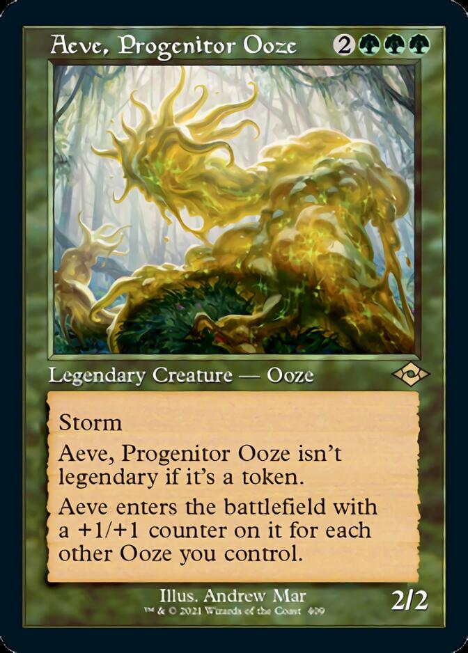 Aeve, Progenitor Ooze (Retro Foil Etched) [Modern Horizons 2] | Good Games Cannington