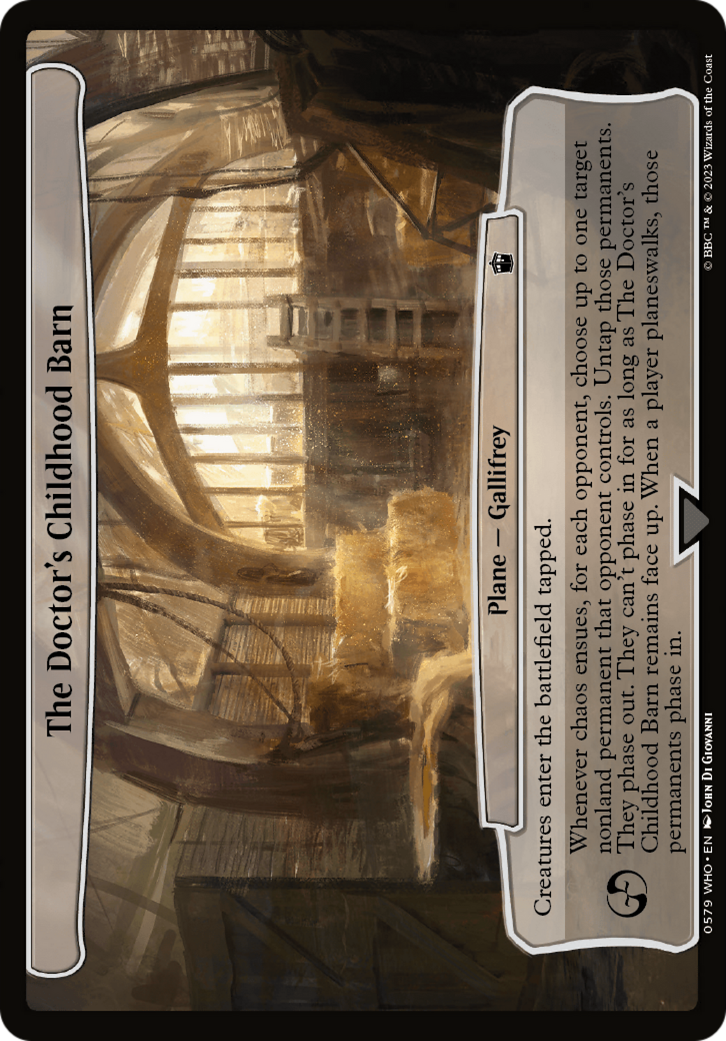 The Doctor's Childhood Barn [Doctor Who] | Good Games Cannington