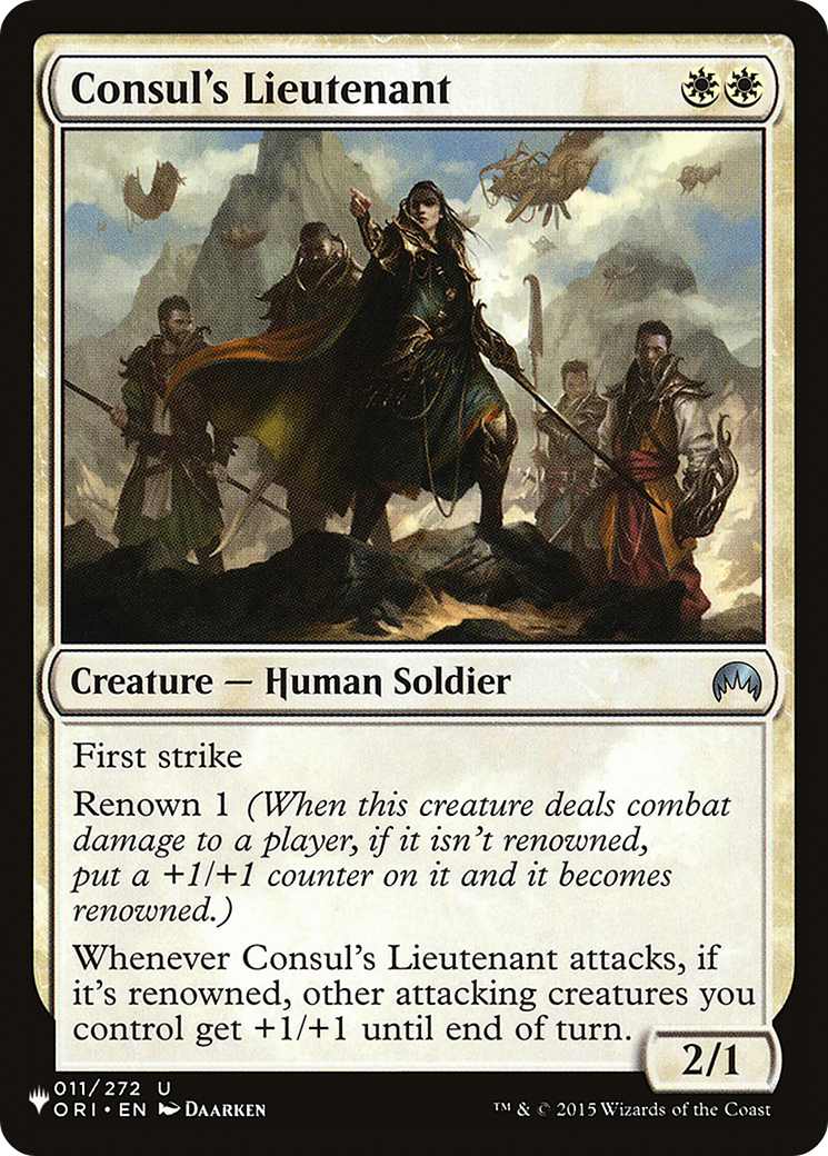 Consul's Lieutenant [The List] | Good Games Cannington