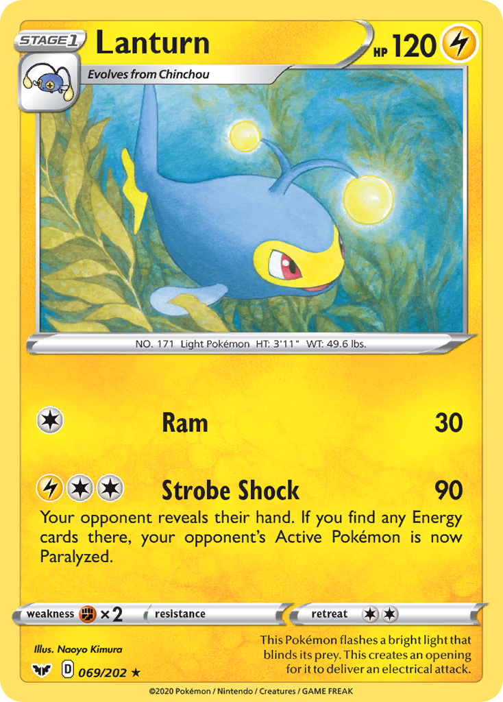 Lanturn (069/202) [Sword & Shield: Base Set] | Good Games Cannington