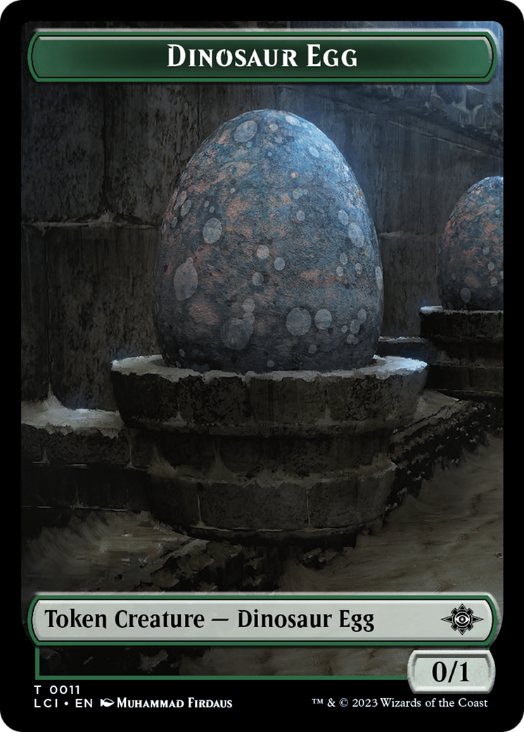 Dinosaur Egg // Dinosaur (0010) Double-Sided Token [The Lost Caverns of Ixalan Tokens] | Good Games Cannington