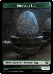 Dinosaur Egg // Dinosaur (0010) Double-Sided Token [The Lost Caverns of Ixalan Tokens] | Good Games Cannington