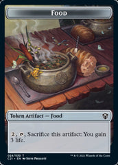 Food // Saproling Double-Sided Token [Commander 2021 Tokens] | Good Games Cannington