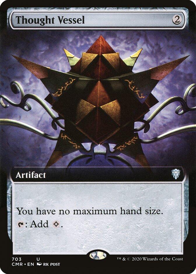 Thought Vessel 703 (Commander Legends)  - Extended Art Foil | Good Games Cannington