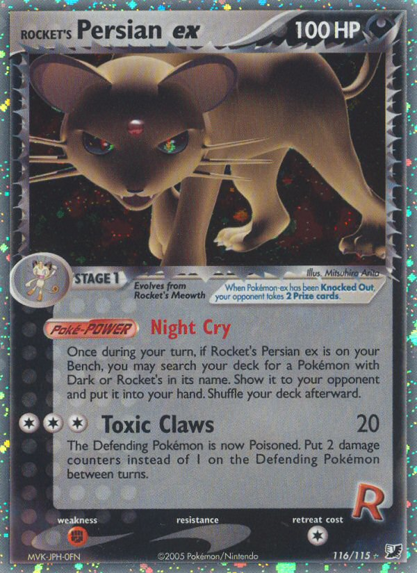 Rocket's Persian ex (116/115) [EX: Unseen Forces] | Good Games Cannington