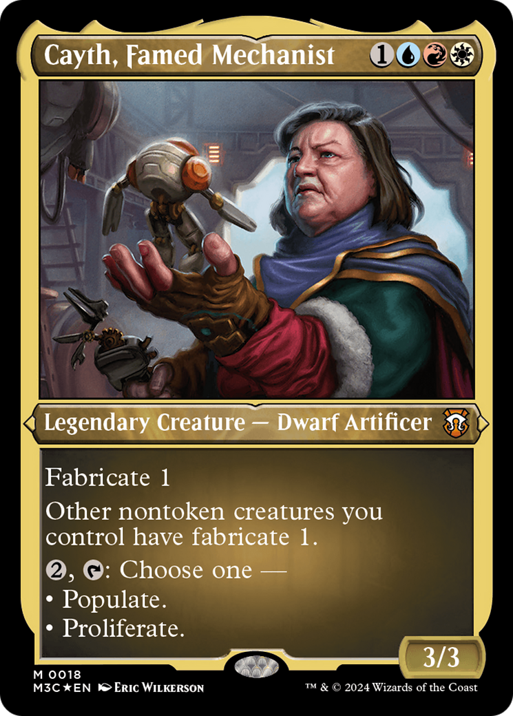 Cayth, Famed Mechanist (Foil Etched) [Modern Horizons 3 Commander] | Good Games Cannington