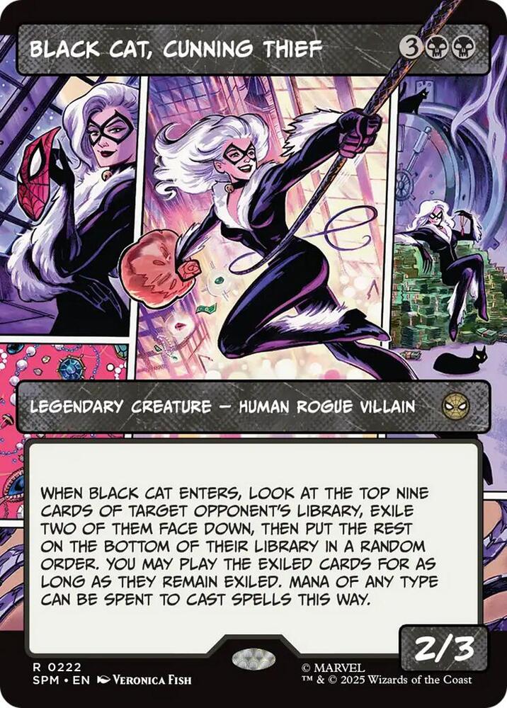 Black Cat, Cunning Thief 222/198 (Marvel's Spider-Man)  - Showcase | Good Games Cannington