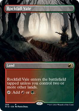 Rockfall Vale Borderless 284 (Innistrad: Midnight Hunt)  | Good Games Cannington