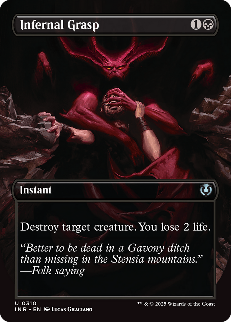Infernal Grasp (Borderless) [Innistrad Remastered] | Good Games Cannington