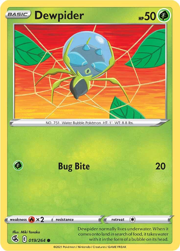 Dewpider (019/264) [Sword & Shield: Fusion Strike] | Good Games Cannington