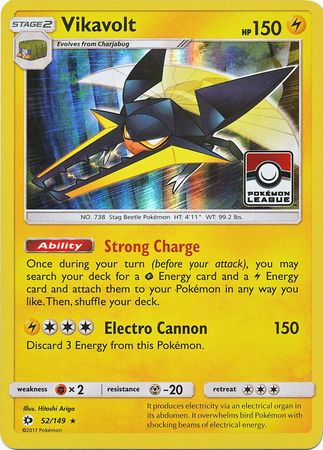 Vikavolt (52/149) (League Promo) [Sun & Moon: Base Set] | Good Games Cannington