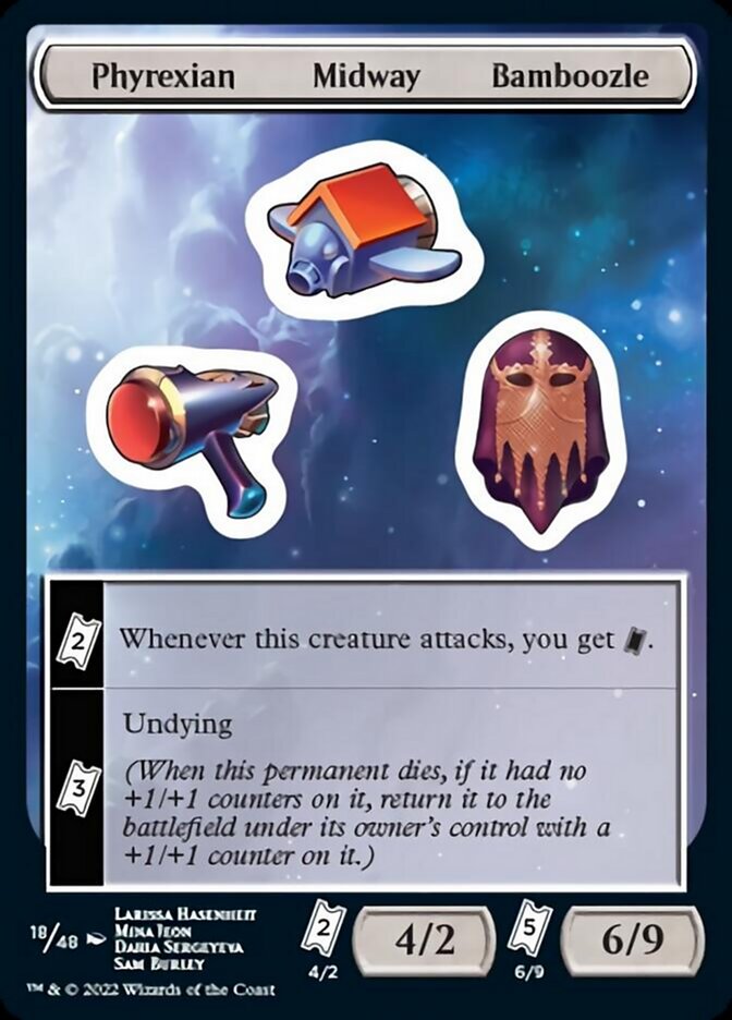 Phyrexian Midway Bamboozle [Unfinity Stickers] | Good Games Cannington