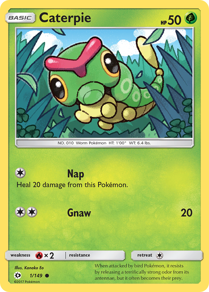 Caterpie (1/149) [Sun & Moon: Base Set] | Good Games Cannington