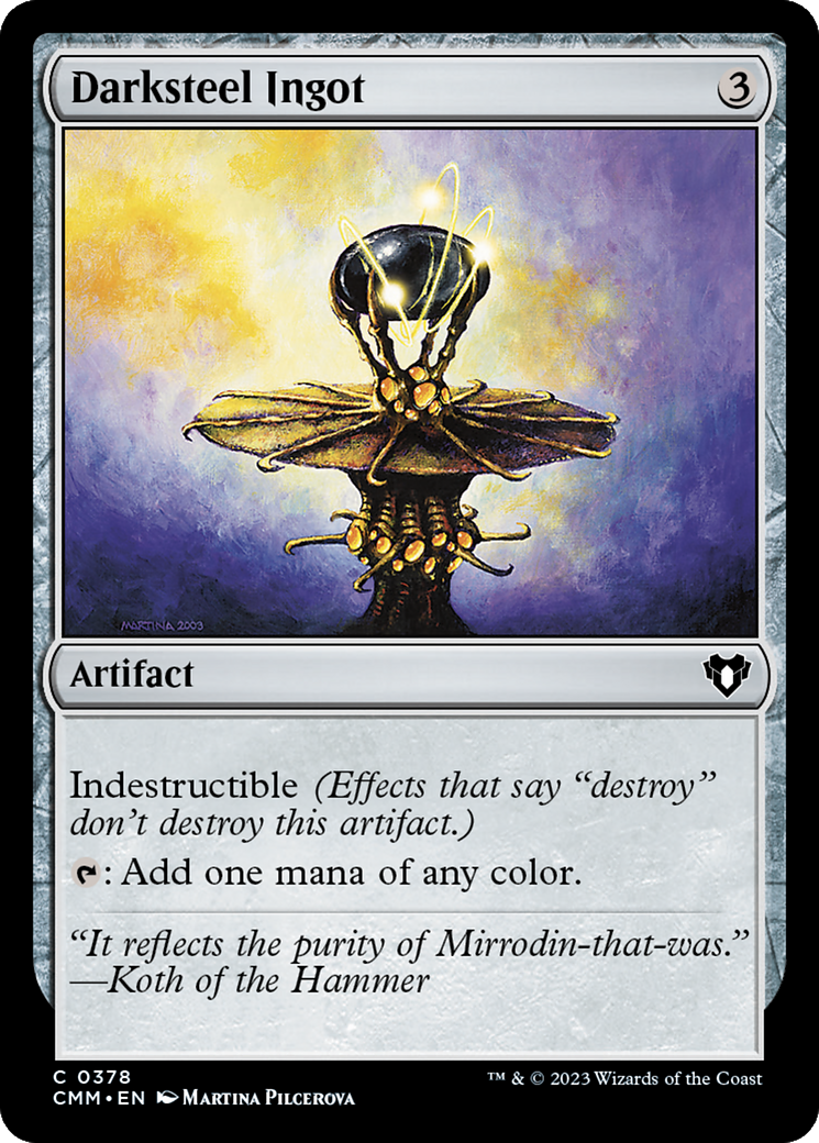 Darksteel Ingot [Commander Masters] | Good Games Cannington