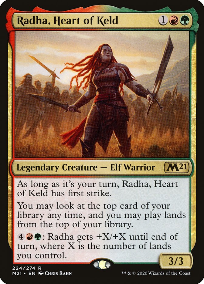 Radha, Heart of Keld 224 (Core Set 2021)  - Foil | Good Games Cannington