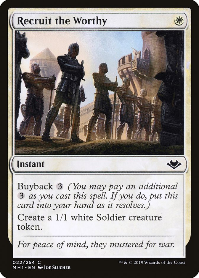 Recruit the Worthy [Modern Horizons] | Good Games Cannington