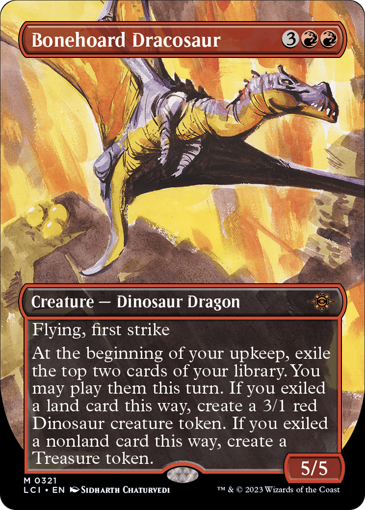 Bonehoard Dracosaur (Borderless) [The Lost Caverns of Ixalan] | Good Games Cannington
