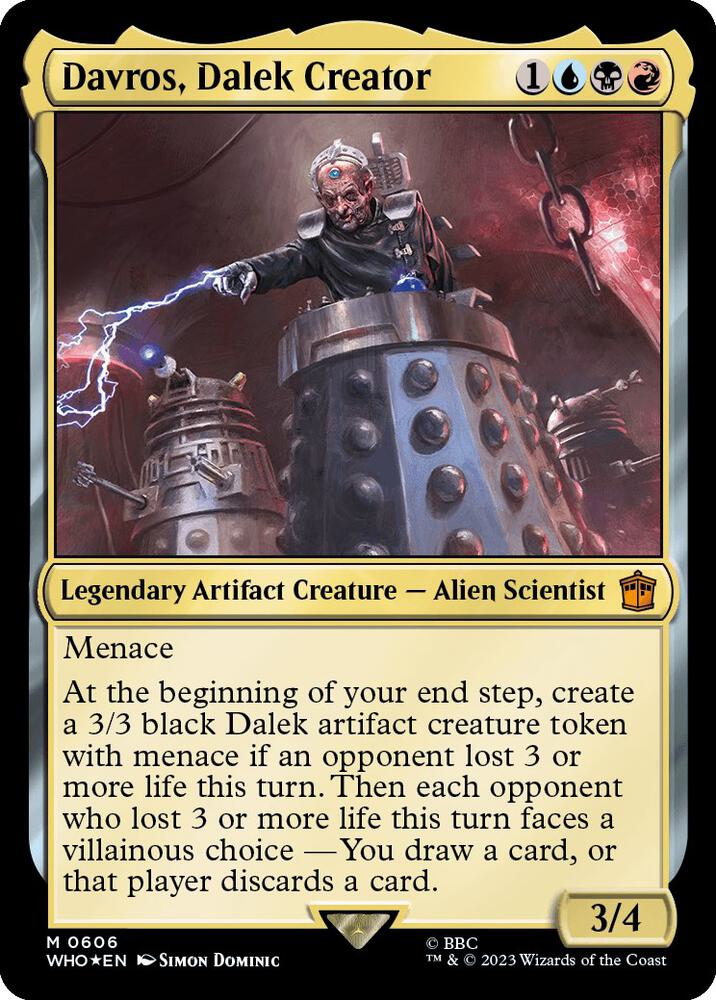 Davros, Dalek Creator 606/331 (Universes Beyond: Doctor Who)  - Surge Foil | Good Games Cannington
